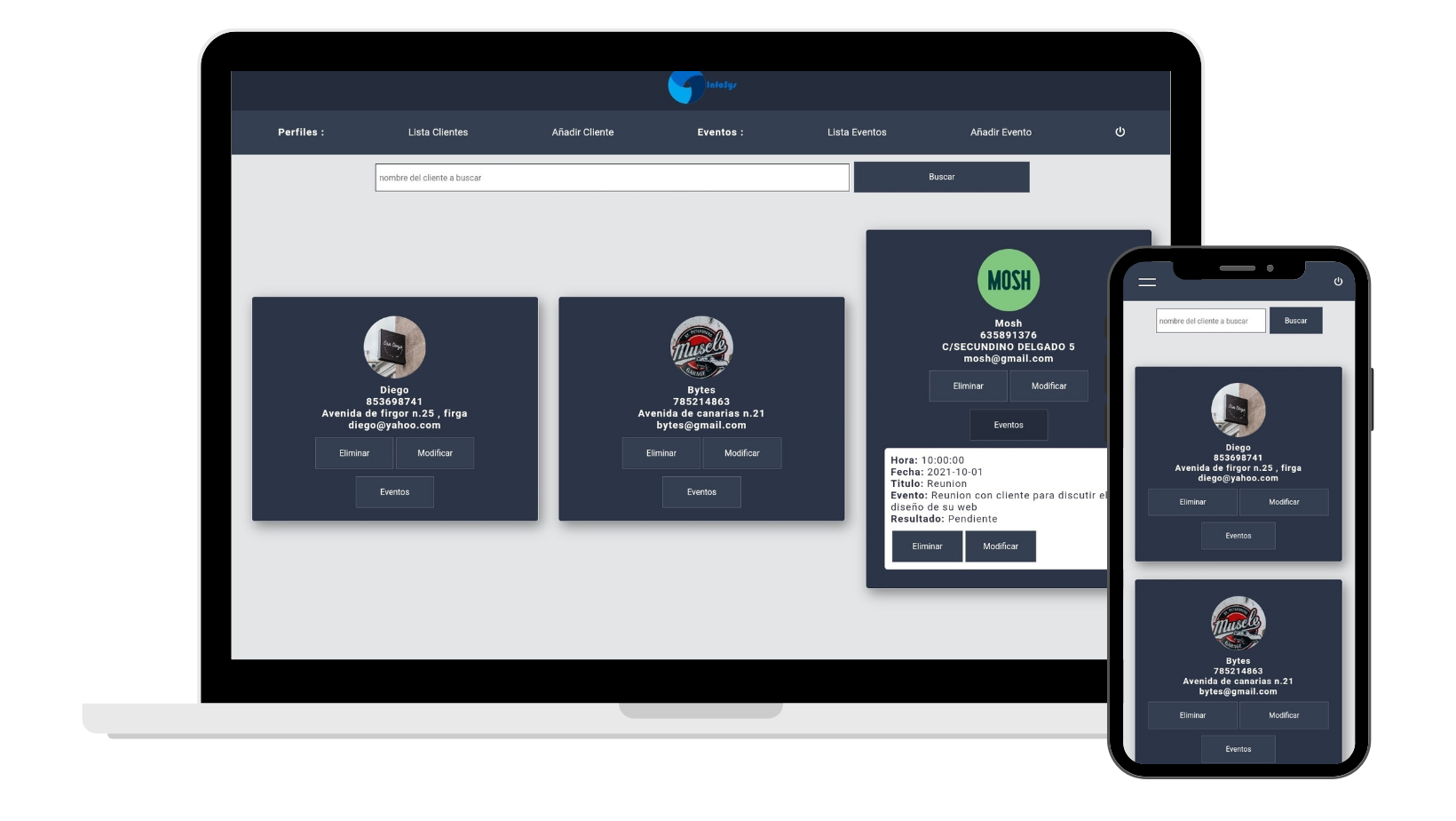 CRM/CRUD App